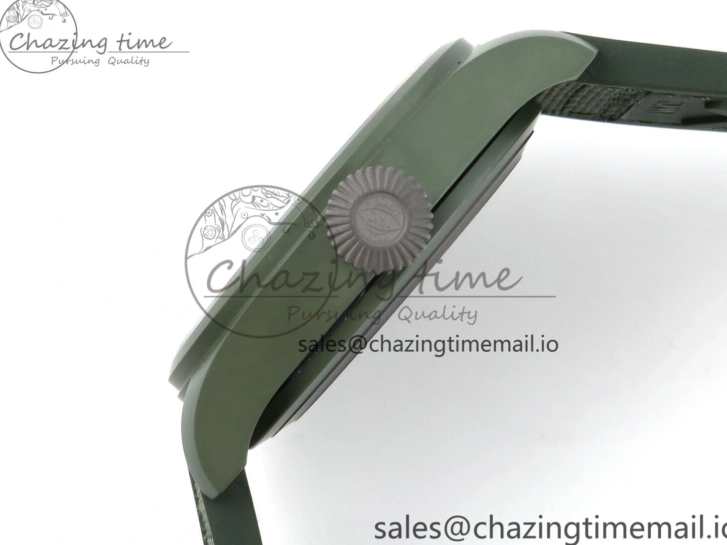 MIROTIME 0117 Big Pilot IW329802 M+F 1:1 Best Edition Green Dial on Green Nylon Strap MY Unique 7002